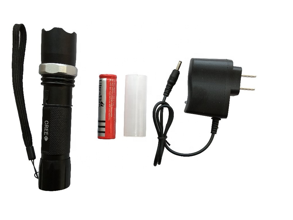 Q5 or XPE2 Aluminum LED Flash light with 18650 Battery