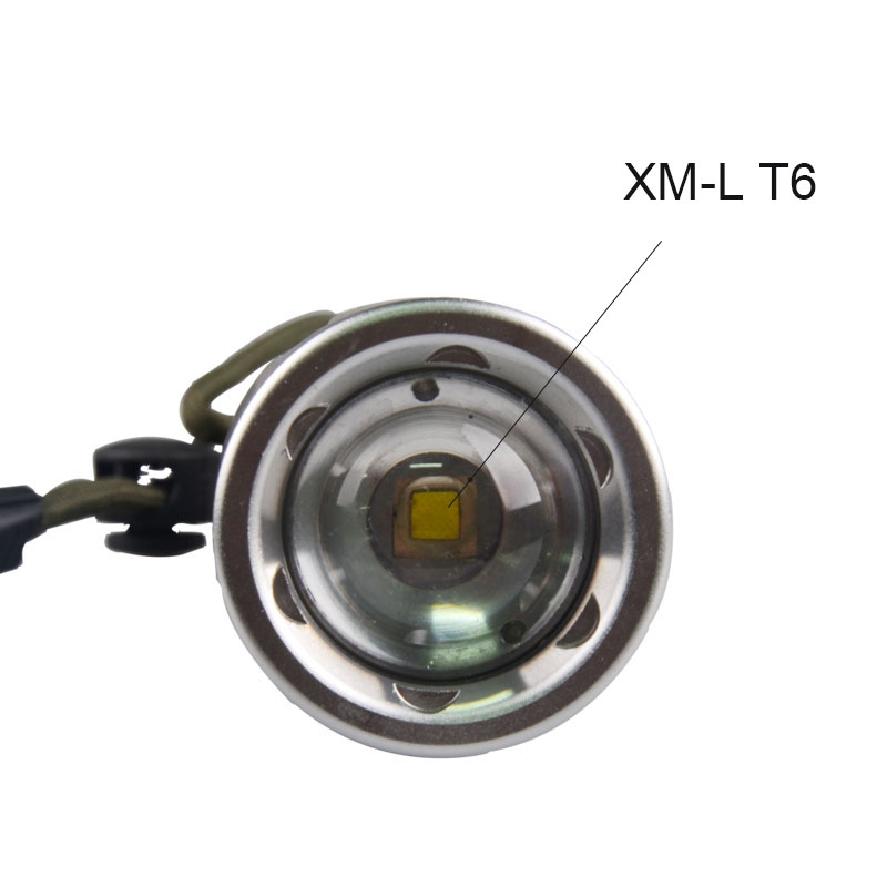Wholesale Portable Zoom Waterproof XM-LT6 Police Security Flashlight with USB Charger