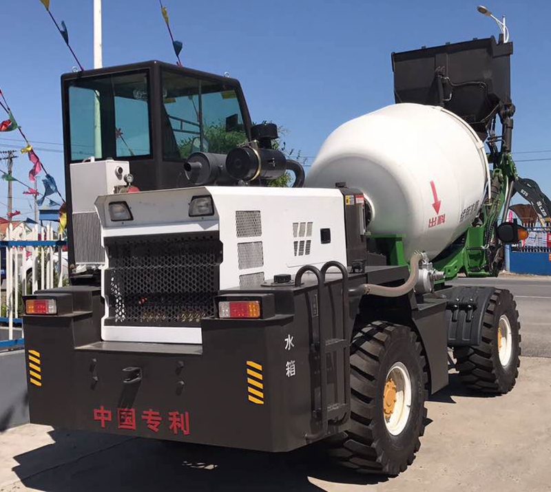 Automatic Discharge Way 1 cubic meter Charging Capacity portable concrete mixer truck