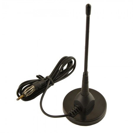 Auto Car Radio Magnetic Base Black FM/AM Antenna Aerial 18cm Long