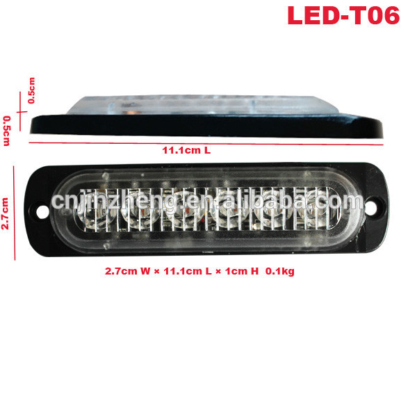 6 LED surface mount Grille lightheads