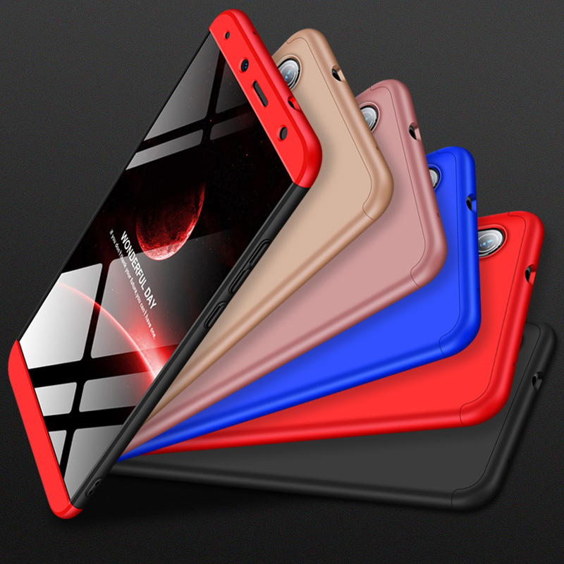 2019 hot sell 360 cover Removable 3in1 Hard PC Shield Back Cover Case for Redmi 7A