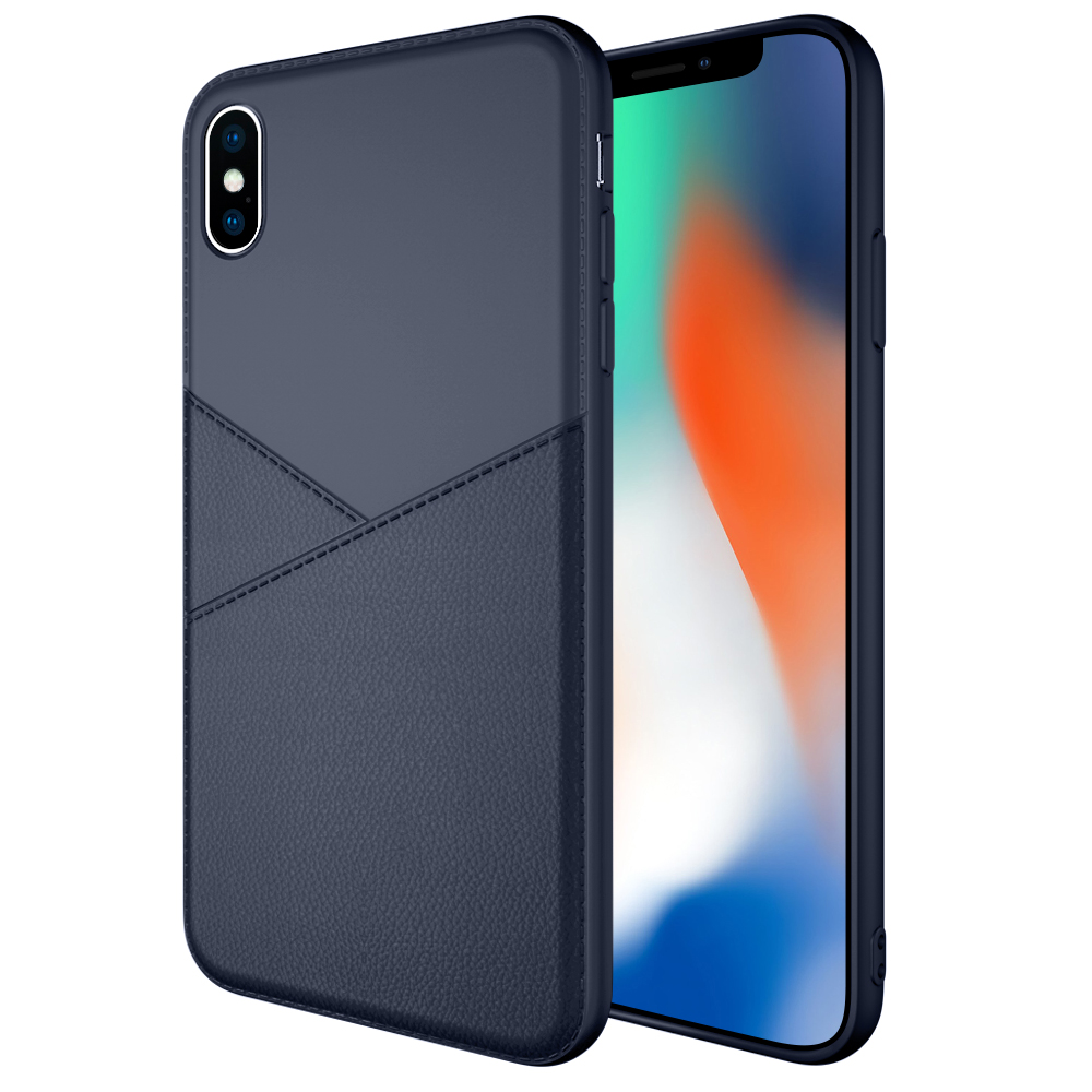 Luxury Shockproof Soft TPU Case For iPhone X Business Style Cover