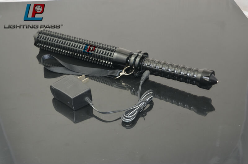 aluminium self defence telescopic baton flashlight