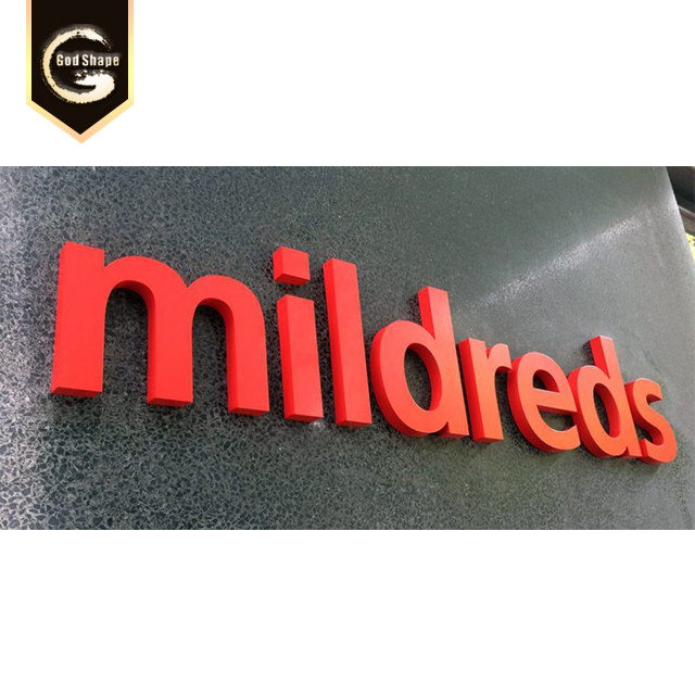 Custom 3D Letter Backlit Name Plate Signage Embedded Led Signage