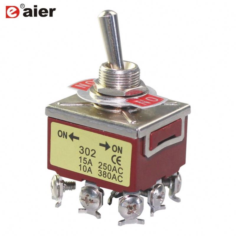 KN-302/303 250VAC 3 Pole 9 Pin Toggle Switch