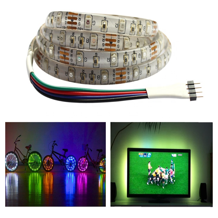 5050 RGB LED Strip Waterproof DC 5V USB LED Light Strips Flexible Tape 50CM 1M 2M 3M 4M 5M With Remote For TV Background Laptop