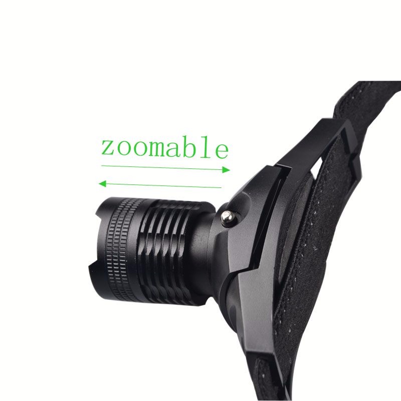 Small XPE Sport Headlamp aaa Battery Powered 3 Modes Zoom Head Torch