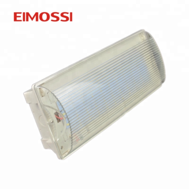 Plastic led IP65 emergency bulkhead light for wet location