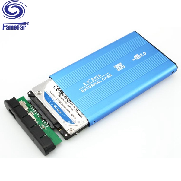 Factory selling USB2.0 SATA external hard disk case box HDD Enclosure