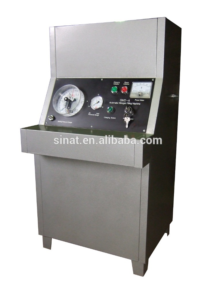 Nitrogen filling machine for dry powder fire extinguisher