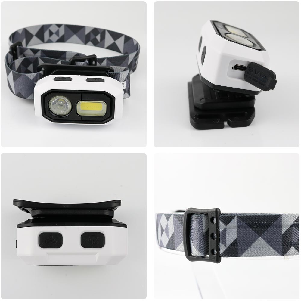 400 lumen sensor LED headlamp usb rechargeable waterproof head torch light