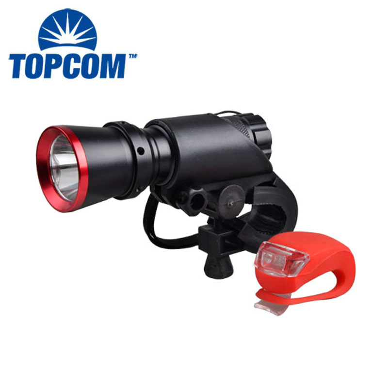 Red & Black LED Bike Light Multi-functional Bicycle Accessories