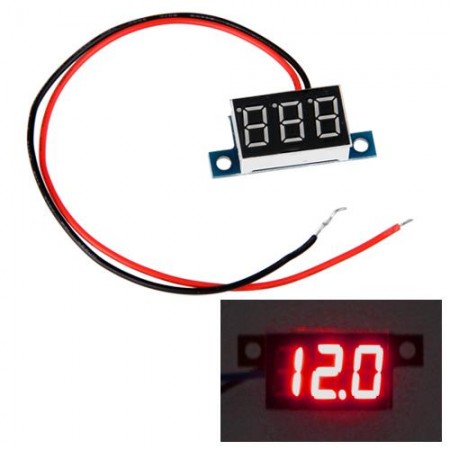 Mini Blue LED Digital Voltmeter Volt Meter