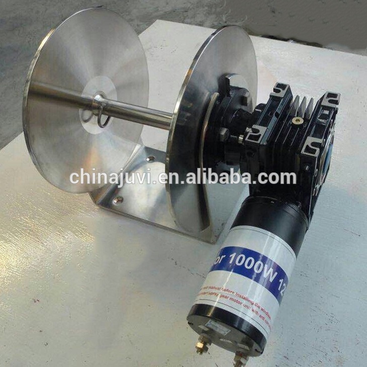 JVW-012 Marine parts 12v anchor double drum electric winch for sale