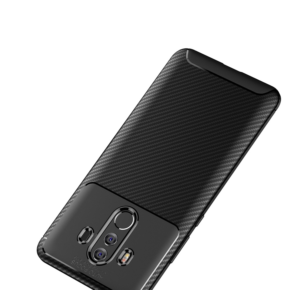 Carbon Fiber 360 Protective phone case For Huawei mate 10 pro TPU Silicone back cover case