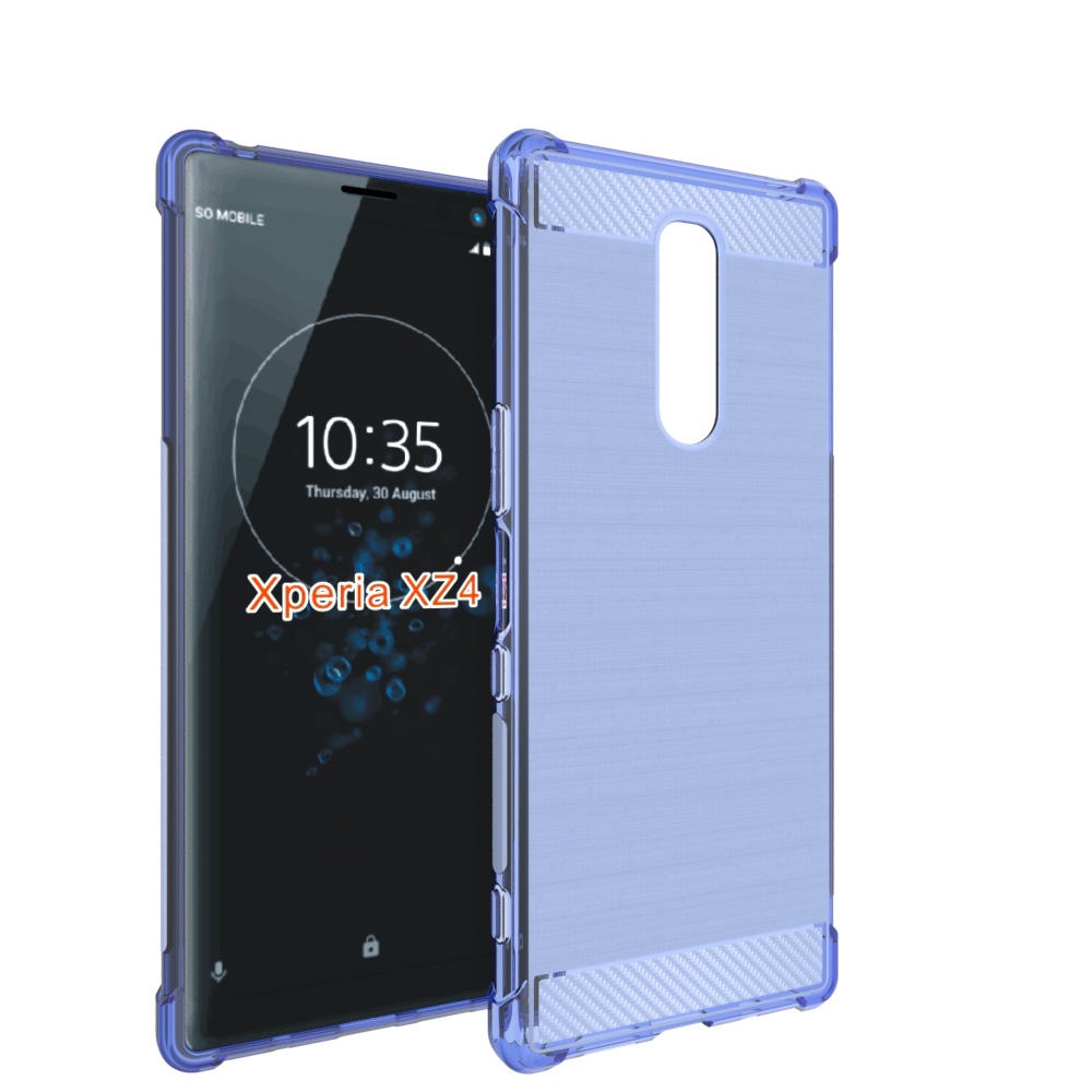 Carbon Fiber Soft Tpu case For SONY Xperia XZ4
