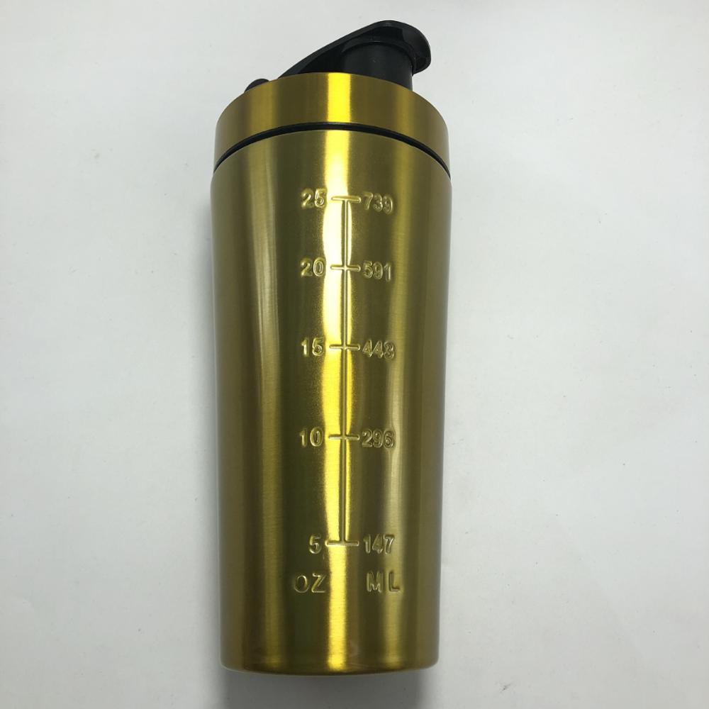 25OZ and 17.5OZ 304 stainless steel protein shaker bottle custom logo protein shaker bottle