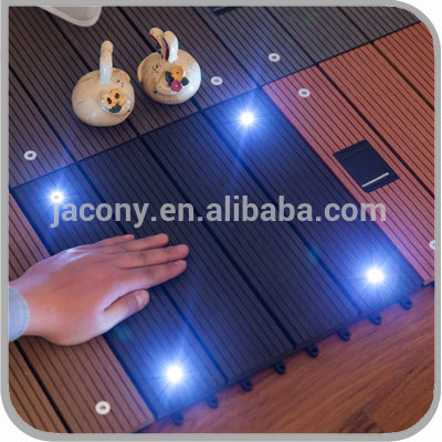 SOLAR POWERED DIY Outdoor WPC Decking floor Tile (JL-5530)