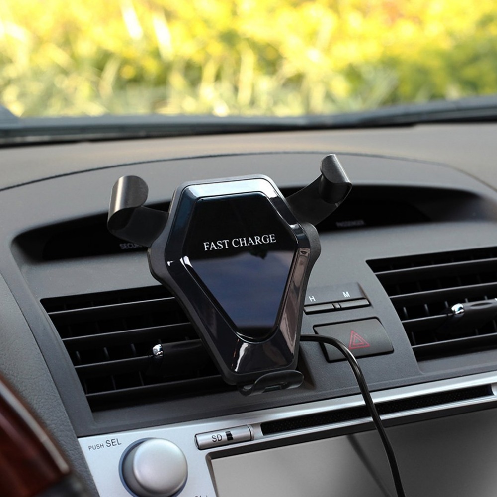 Wireless Vent Car Mounted Charger 10W Gravity Sensor Car wireless charger Holder For iPhone Samsung Carregador Portatil