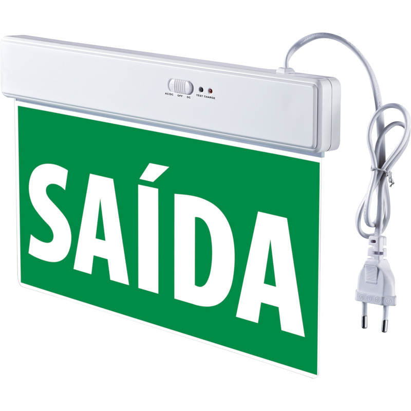 Single or Double Sided hotel use SALIDA SAIDA Led Exit Sign Emergency Light