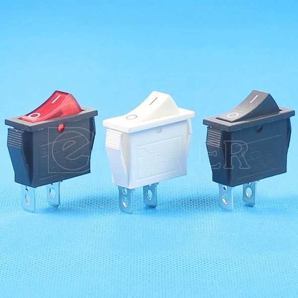 Black Single Pole 2PIN Momentary Rocker Switch Household