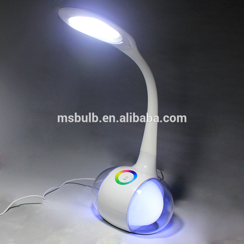 Mordern LED Lighting 5V/1A atmosphere 7 color office desk lamp