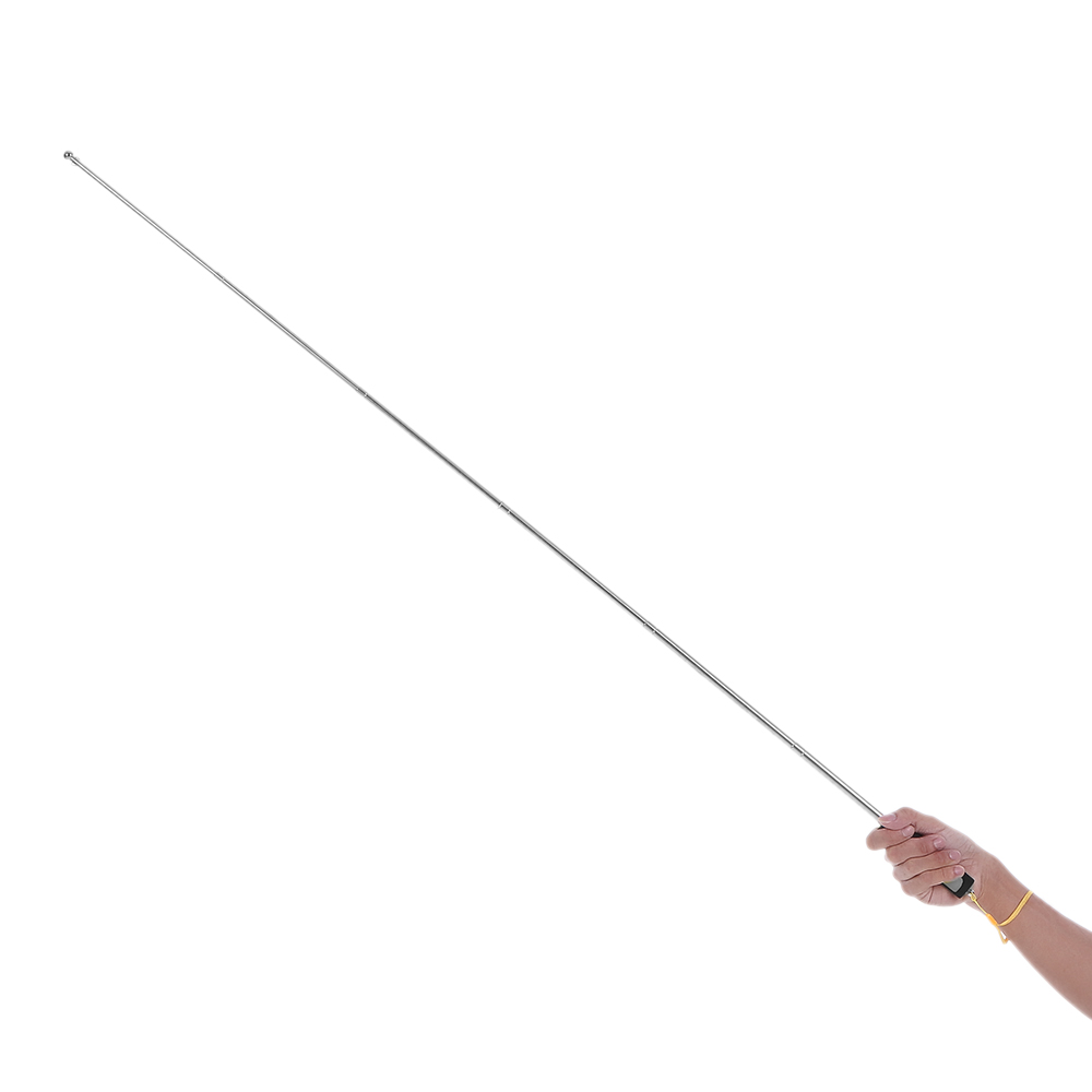 47" Flagstaff 1.2 Meters Outdoor Flagpole Stainless Steel Telescopic Flag Pole for Teachers' Teaching Pointer Tour Guide Banner