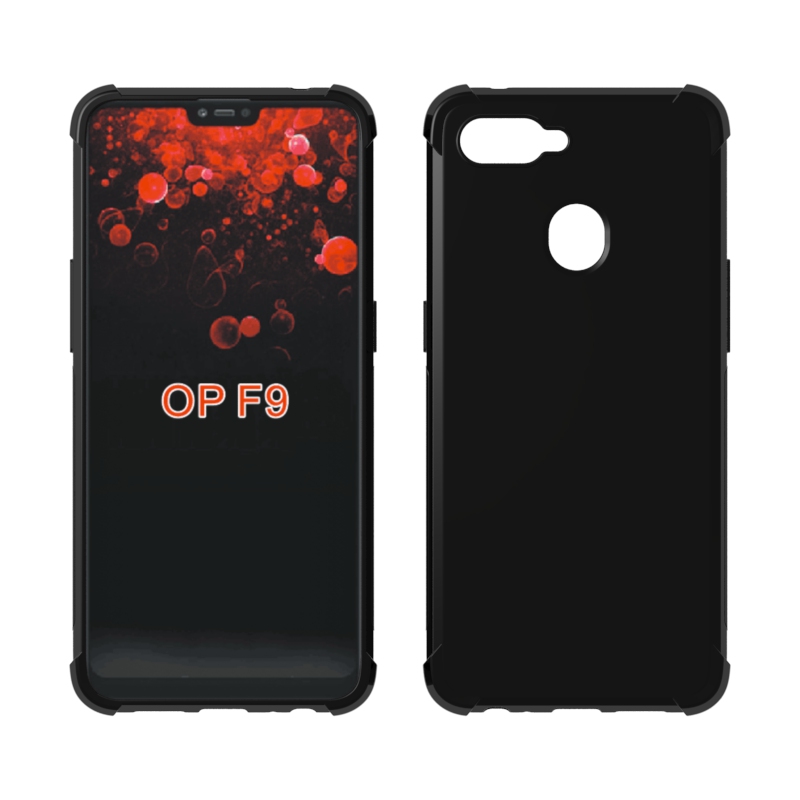 For OPPO F9 Transparent Shockproof cover soft Tpu drop Protect case