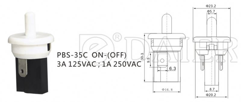 Reset Refrigerator Door Push Button Switch