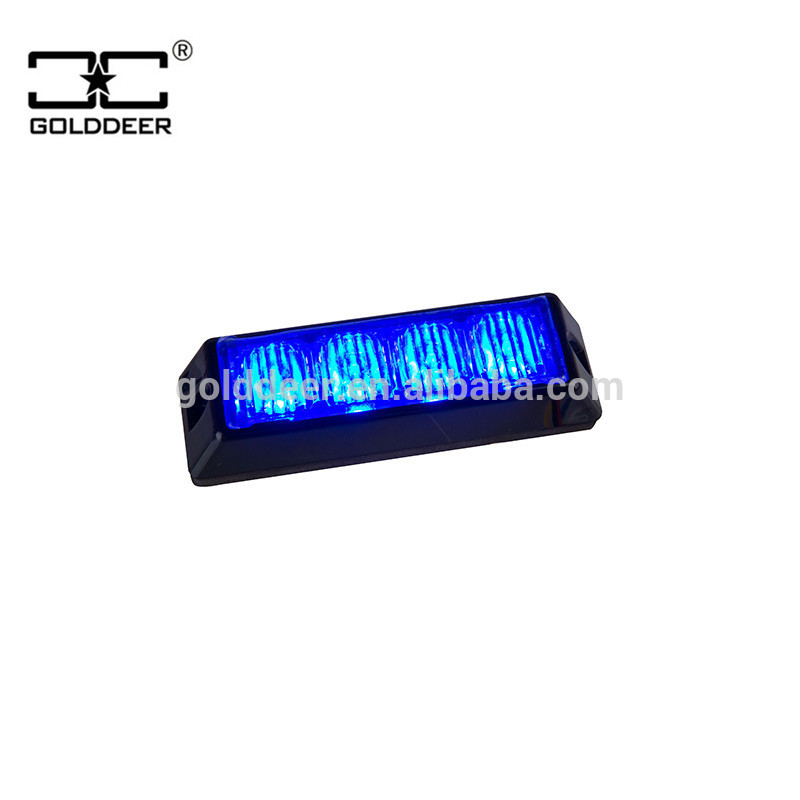 Construction Truck Lighthead 4 LED Emergency Vehicle Strobe Lights Blue