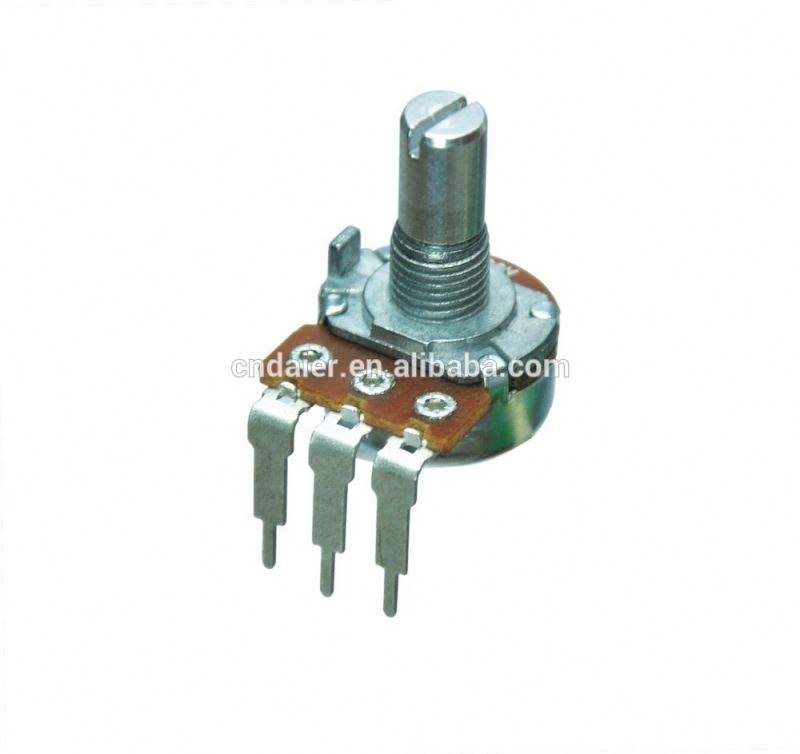 WH148-1A-4-N mono single b 500k rotary digital potentiometer with 3 bent pins