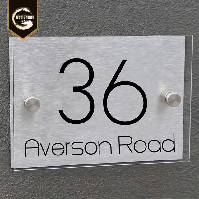 2019 new modern design house sign number sign plate