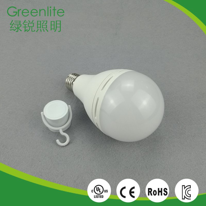 Hot selling indoor lighting rechargeable e27 A80 13W emergency led bulb