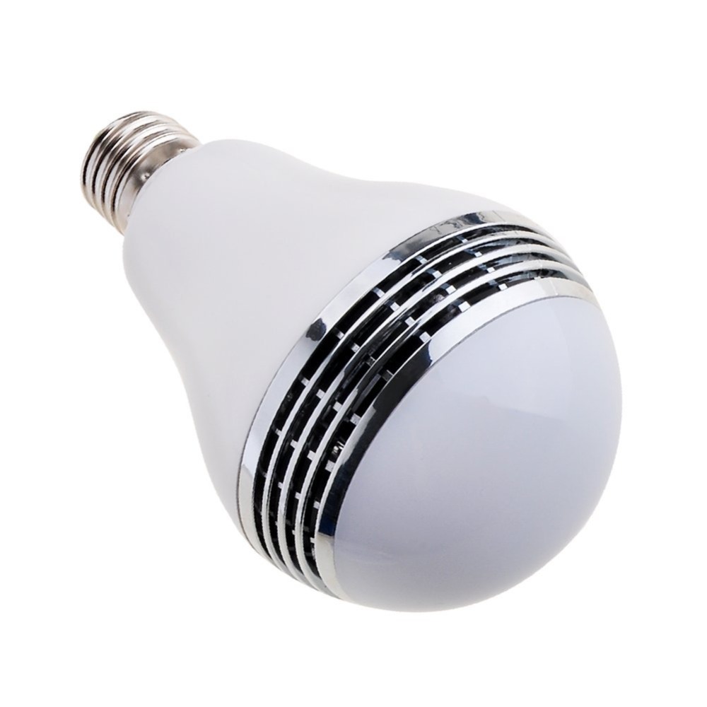 LED smart phone APP control colorful E26  E27 bulb light wireless Bluetooth speaker music light bulb