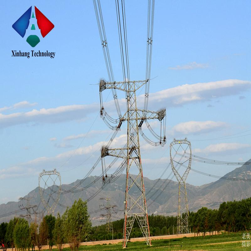 electrical power 230kv towers pole 33kv double circuit transmission line