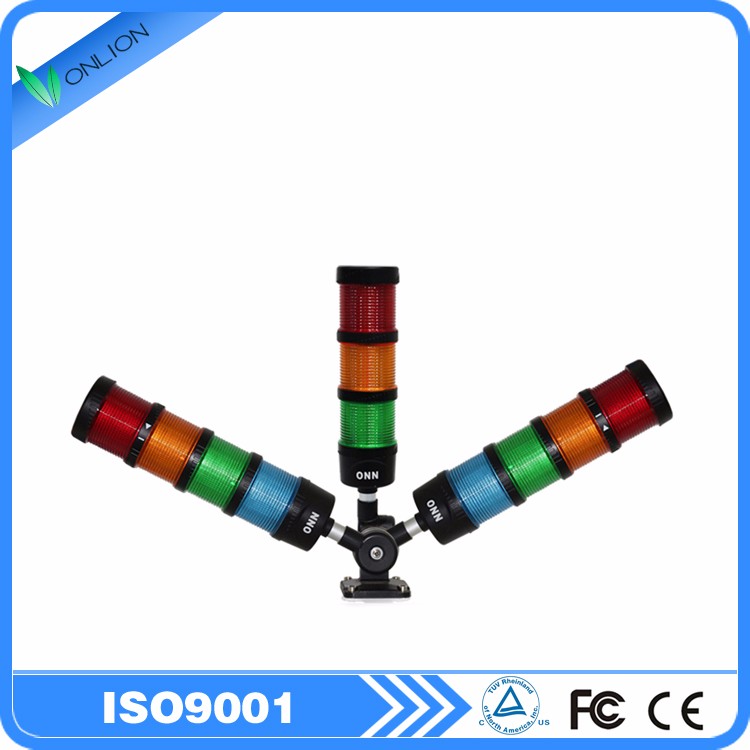ONN cnc machine led signal tower light tri color(red/amber/green) alarm lamp with buzzer