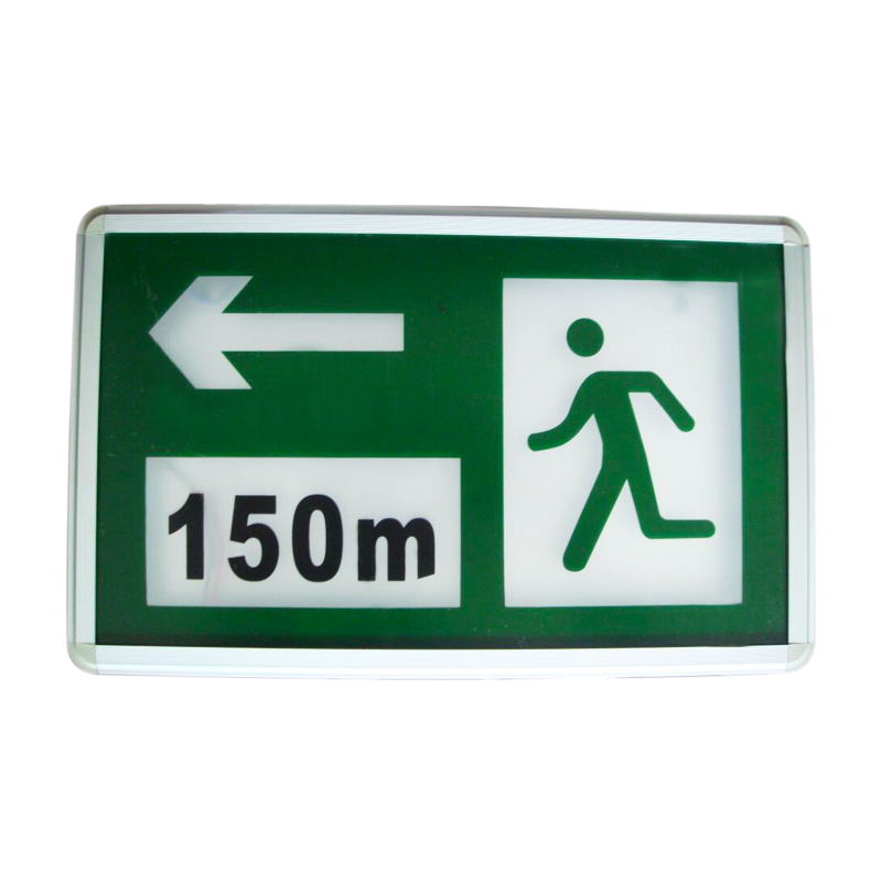 Hot Sale Maintained Running Man EMergency Metal Arrow Exit Sign