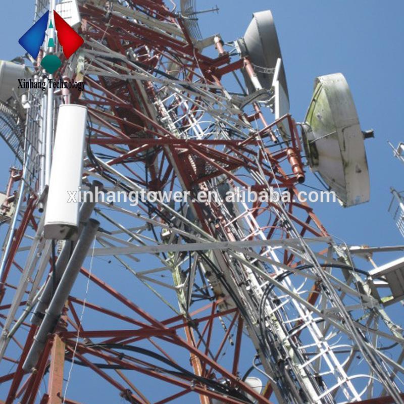 Myanmar 42m Four Legged Angular Tower Communication Tower