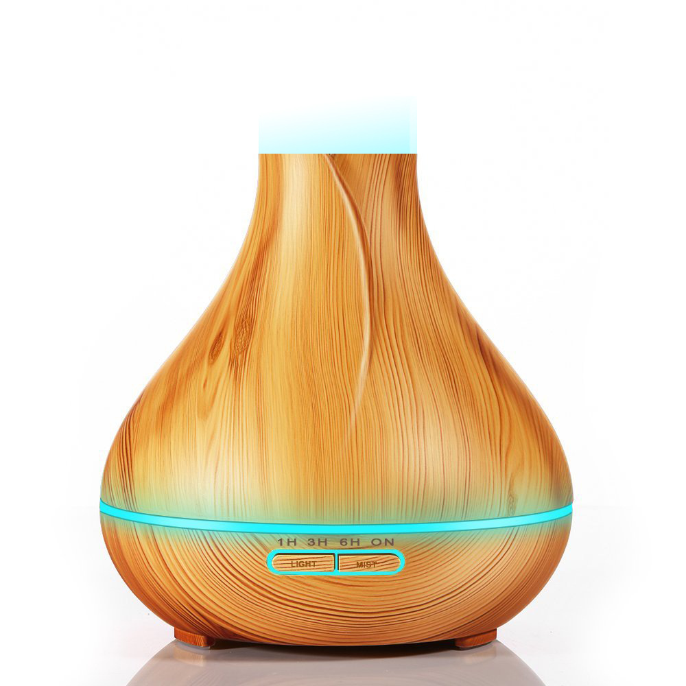 Aromatherapy Diffusers for Essential Oils, 400ml Wood Grain Essential Oil Diffuser and Humidifiers with Remote