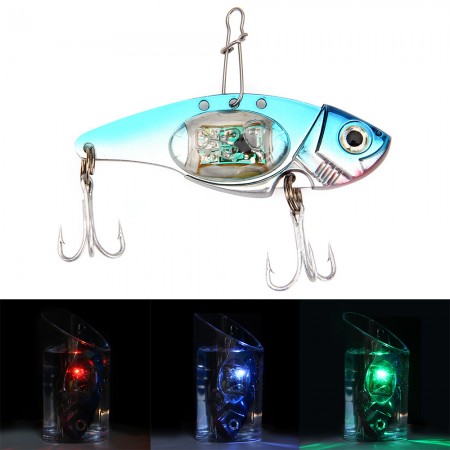 Deepwater Fishing LED Fish Lure Bait Light Flashing Lamp Tackle Hooks Outdoor