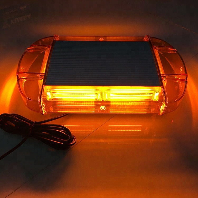 60W Amber Lowprofile Automotive LED Mini Warning Light Bar