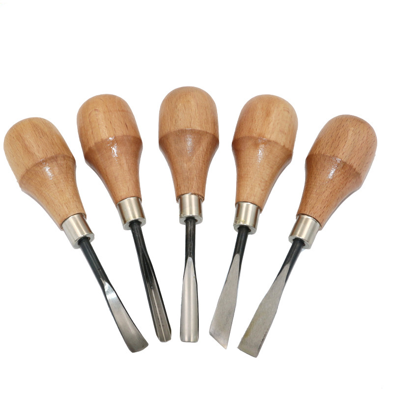 5pcs/lot woodcut knife butt/corner/skew/round/Arc machete chisel Woodworking carving for Woodcrafts Prints graver