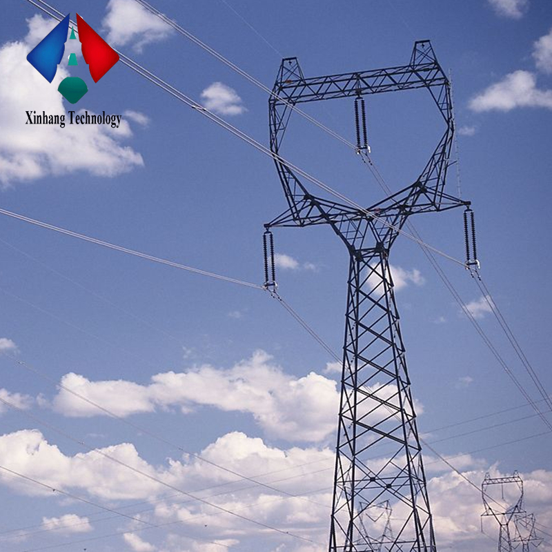 10-220kv transmission line steel electrical distribution galvanized tubular pole electric power lattice tower