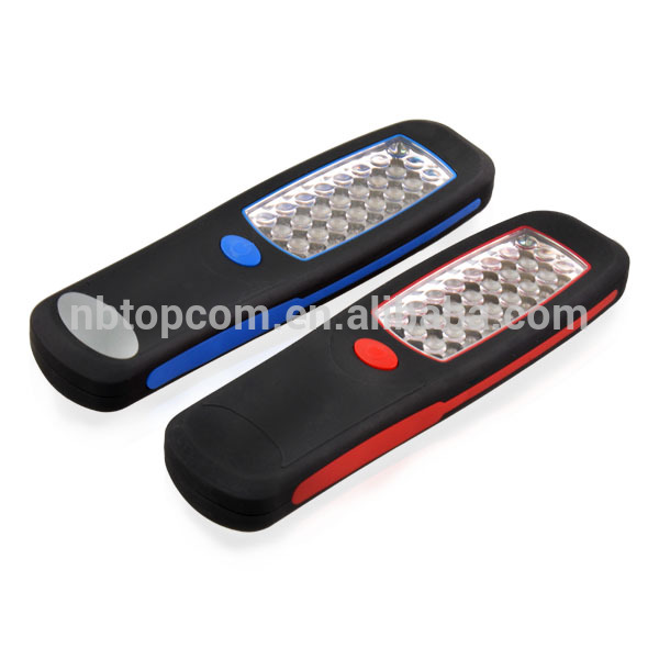 Hidden hook portable 24 led working flalight flat led flashlight