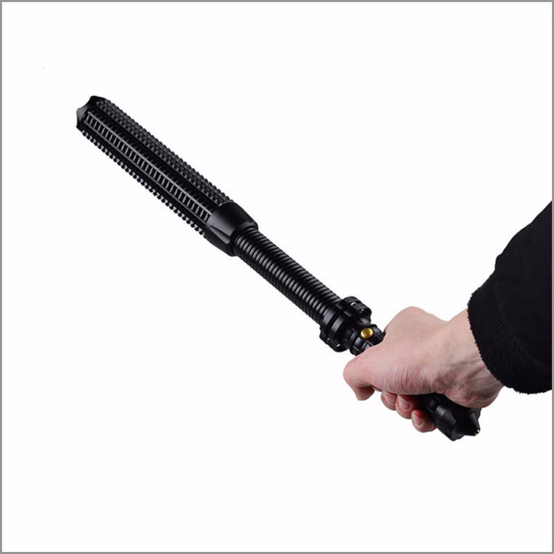 Hot Sell Police Baton Weapon Mace self Defence Expandable Baton Flashlight