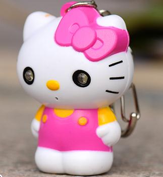 Hot sell a dream machine cat keychain car key ring sound emitting ladies bag pendant creative New Year gift