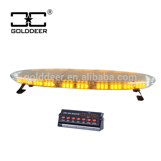 Super Thin Amber Car Led Light Bar Ellipse shape Warning Lights