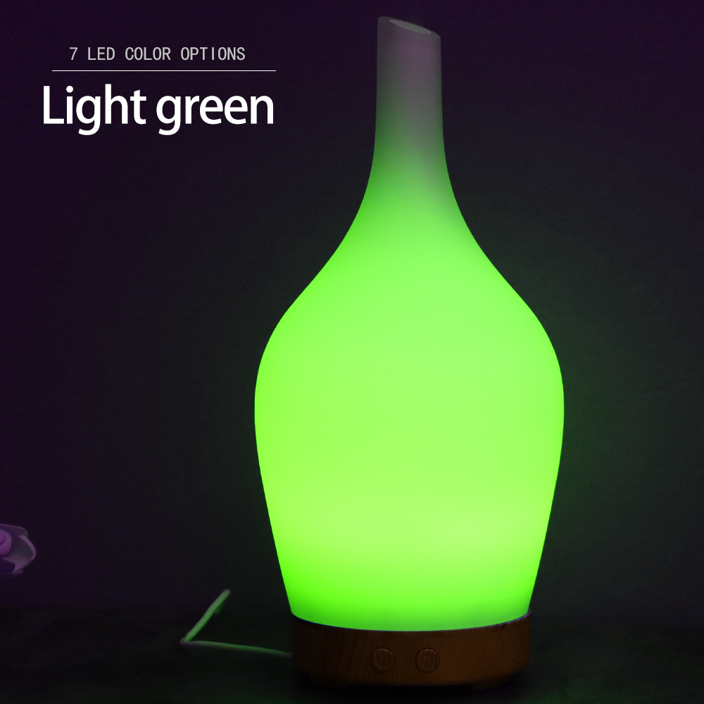 White Jade Marble Glass 100ml Ultrasonic Cool Mist humidifier Whisper-Quiet Aroma Diffuser in Conference room, Office