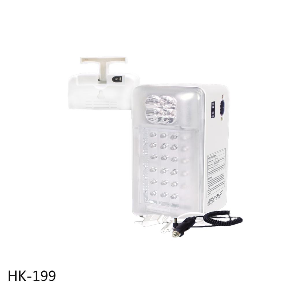 2019 New Hot Selling White Plastic LED Rechargeable Emergency Lamp For Home Use